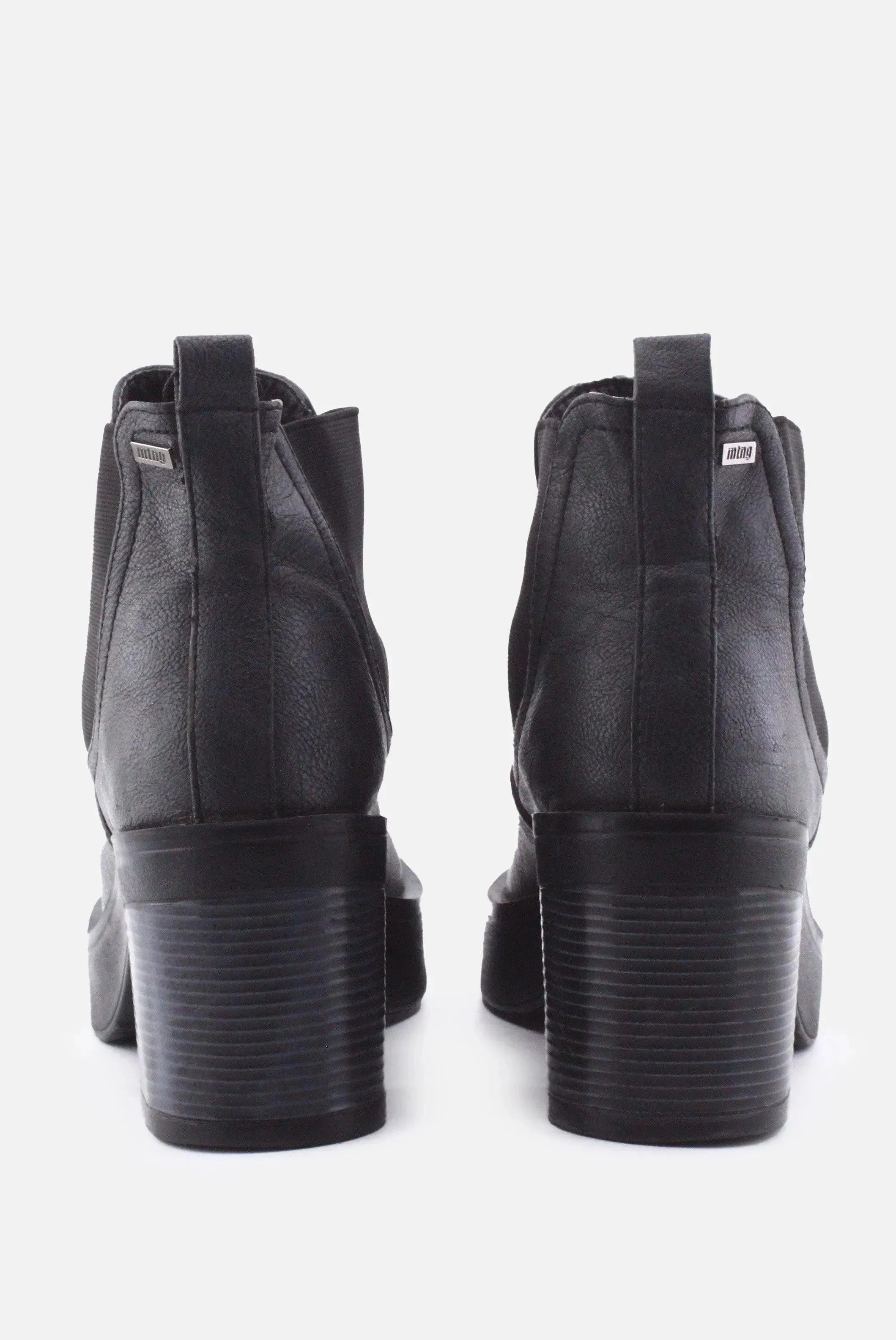 Mtng Stretchable Platform Boots | 100% Authentic Leather