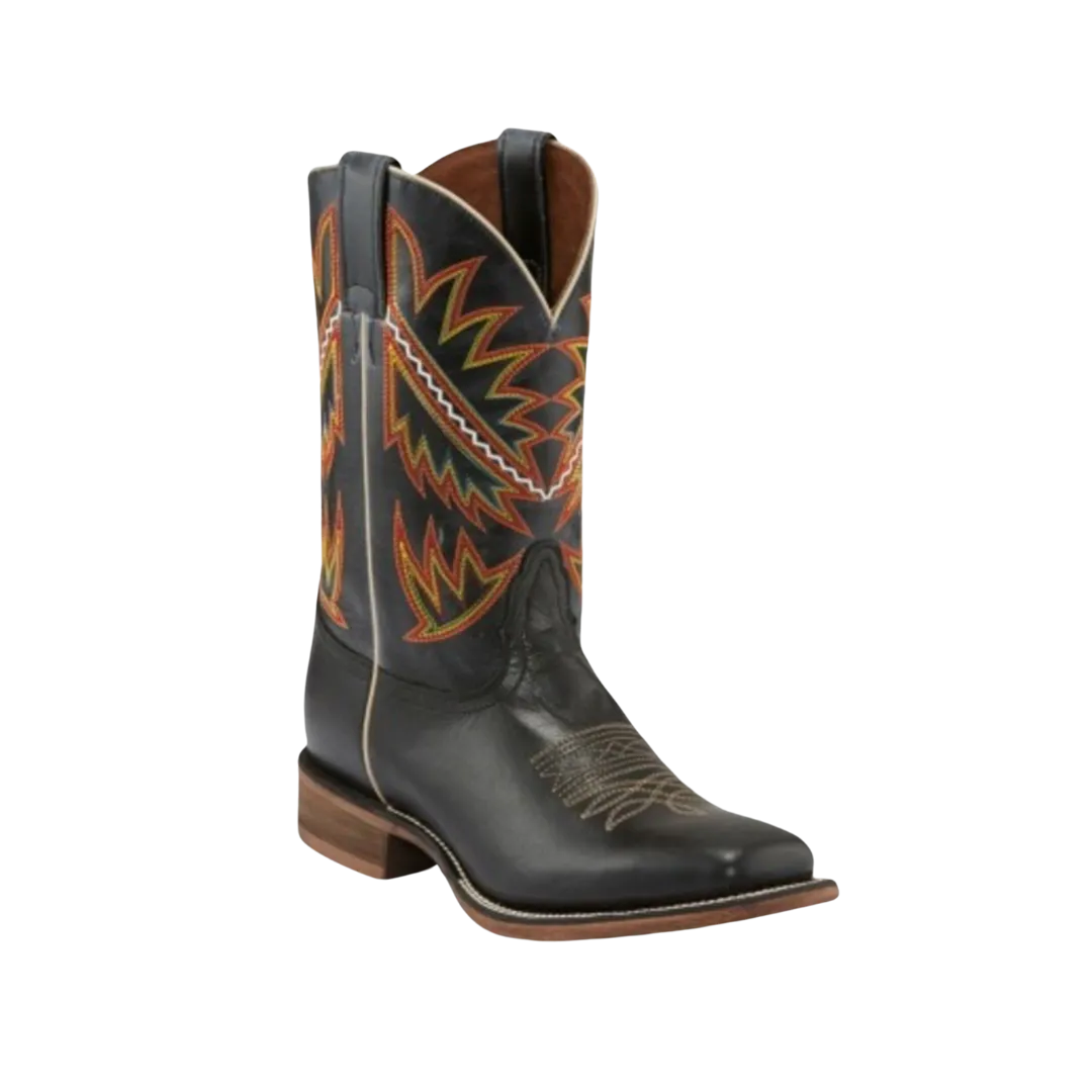 Nocona Men's Deputy Western Square Toe Black Boots