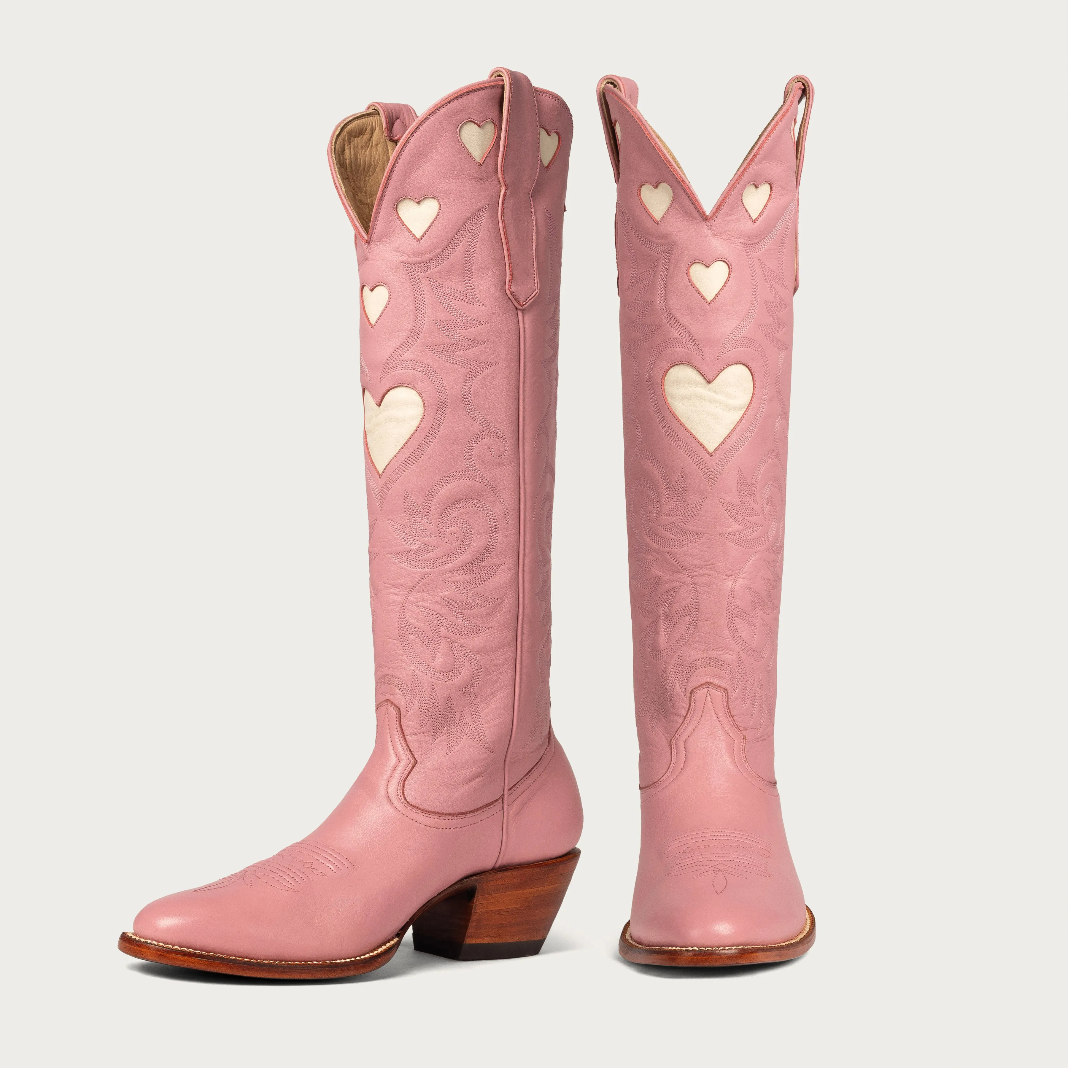 Pink & Bone Heart Boot