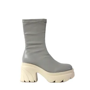 PUBLIC DESIRE JENNIE GREY PU BOOTS