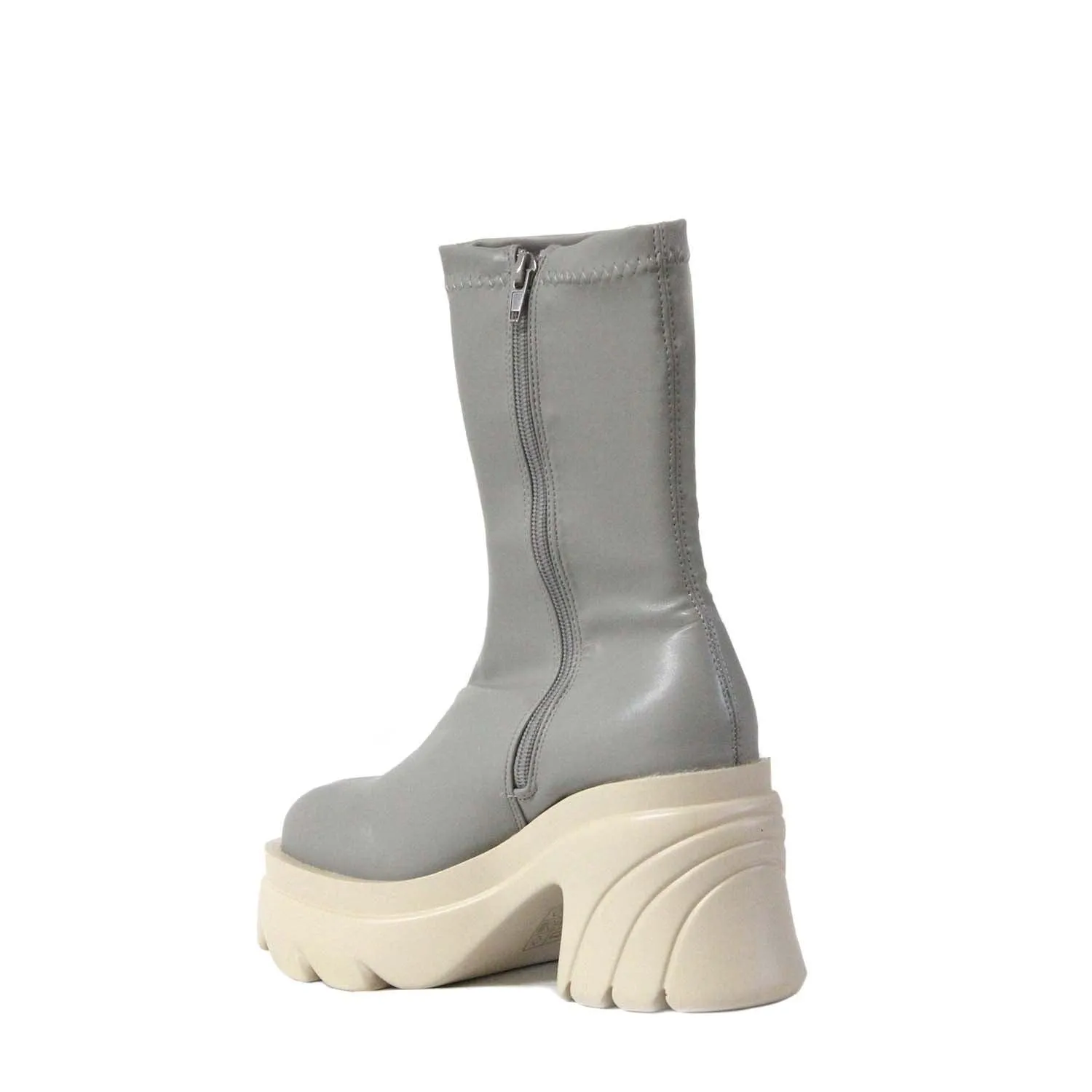 PUBLIC DESIRE JENNIE GREY PU BOOTS