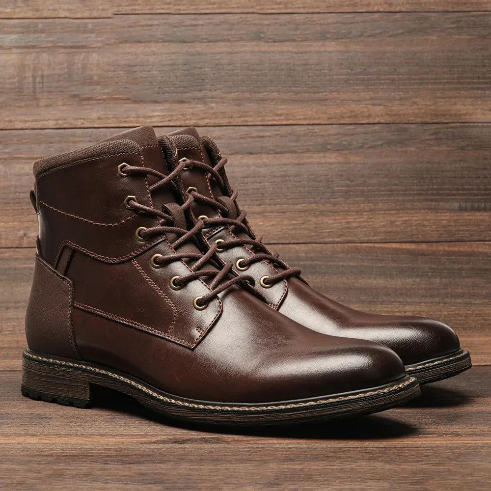 Retro british leather boots