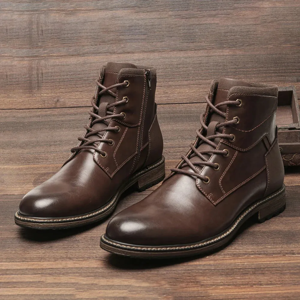 Retro british leather boots