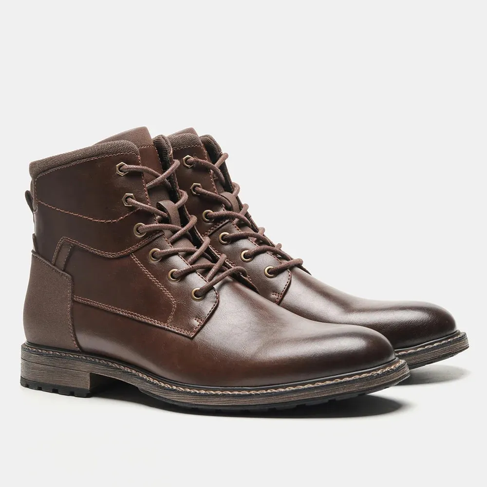 Retro british leather boots