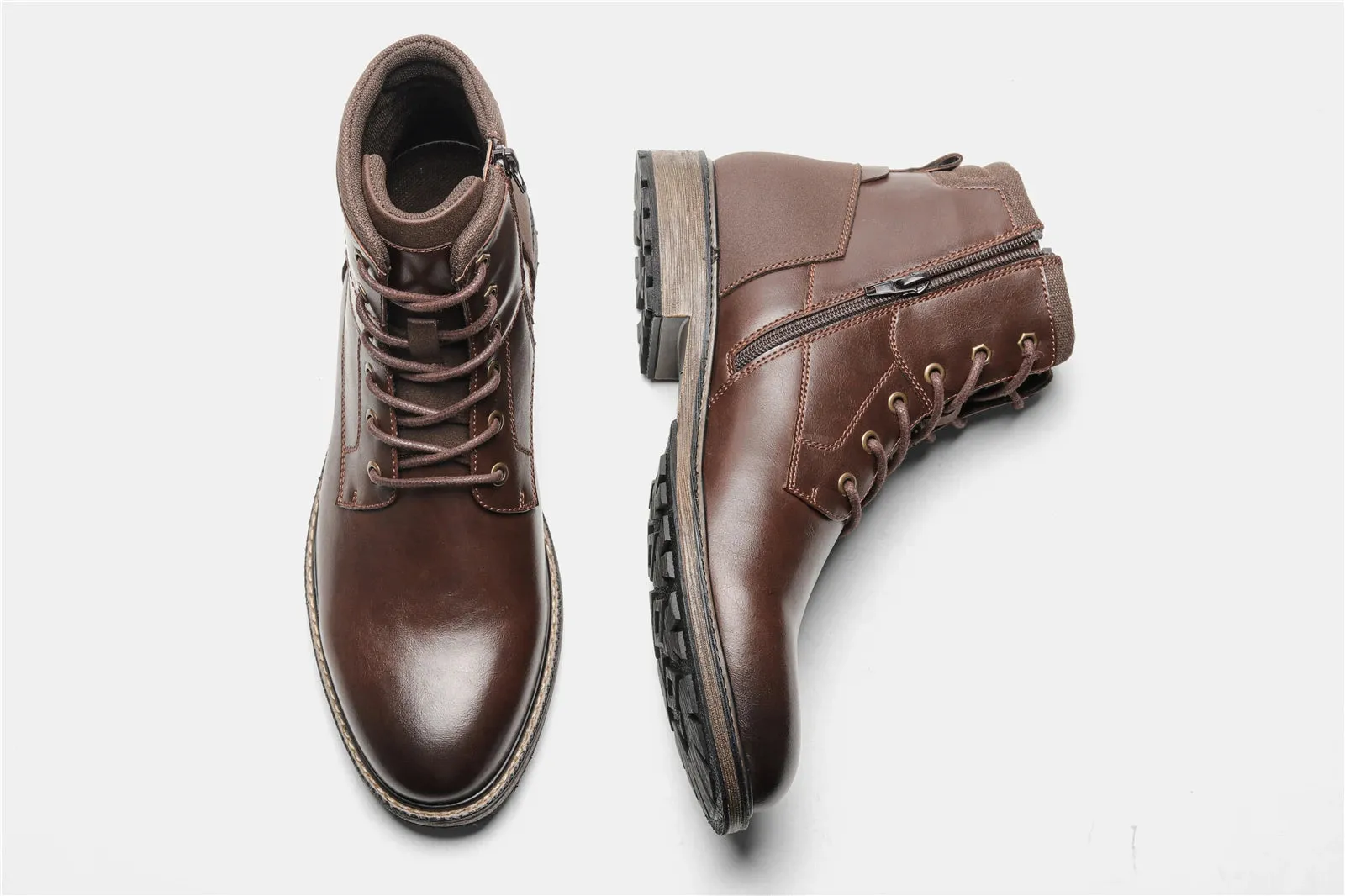 Retro british leather boots