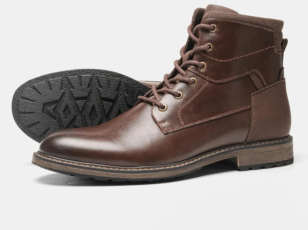 Retro british leather boots