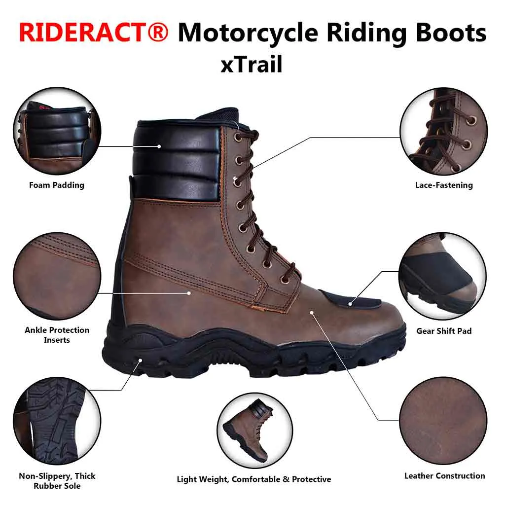 RIDERACT® Motorcycle Riding Boots for Men xTrail