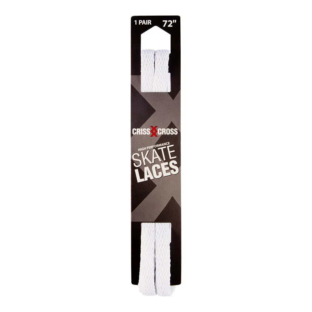 Riedell Criss Cross Skate Laces Skinny 3/8" Width - White