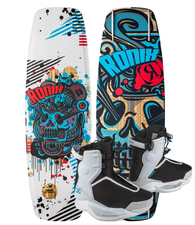 Ronix Junior Atmos Wakeboard Package with Vision Pro Boots (2025)