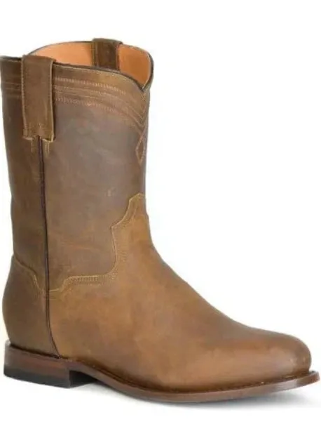 ROPER MEN’S JAX WESTERN BOOTS | Brown/Tan Leather #09-020-9991-0182