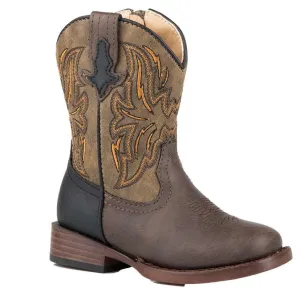 Roper Toddler Dalton Brown/Tan Boots