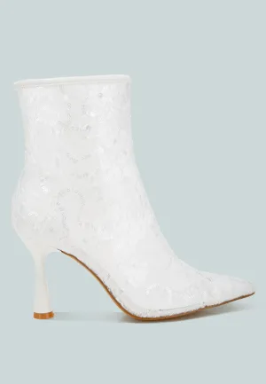 Samia Sequin Lace Boots