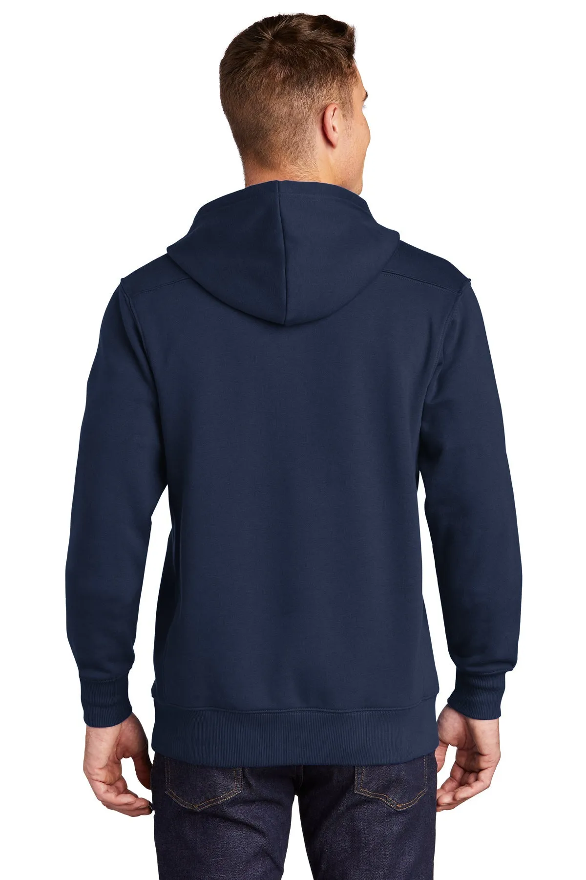 Sport-Tek Lace Up Pullover Custom Hooded Sweatshirts, True Navy