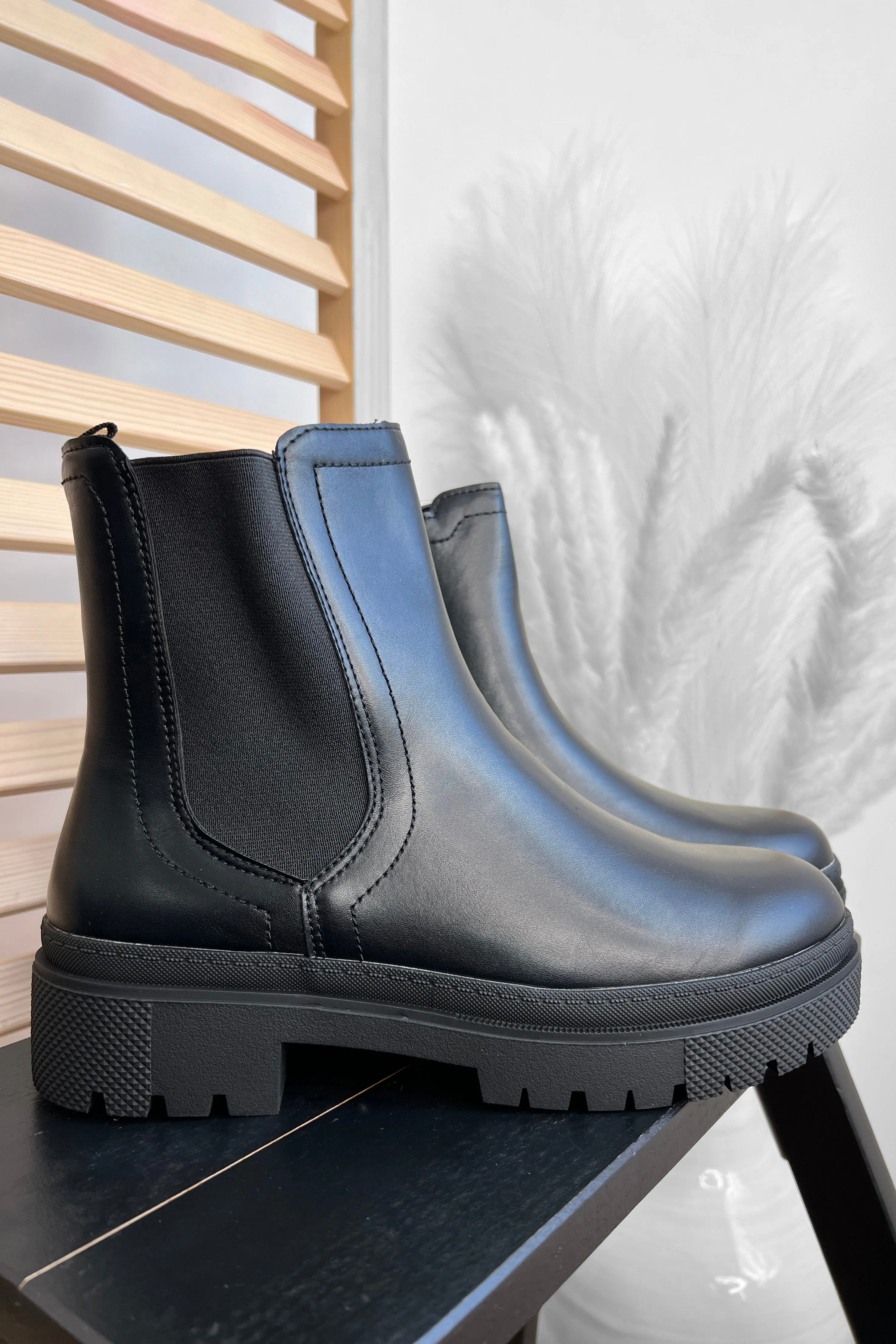 Supple Vegan Leather Chelsea Boots