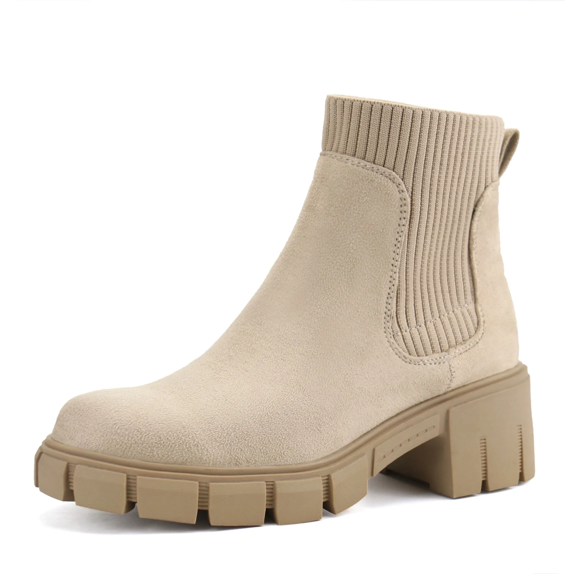 Womens Chunky Ankle Boots Chelsea Boots