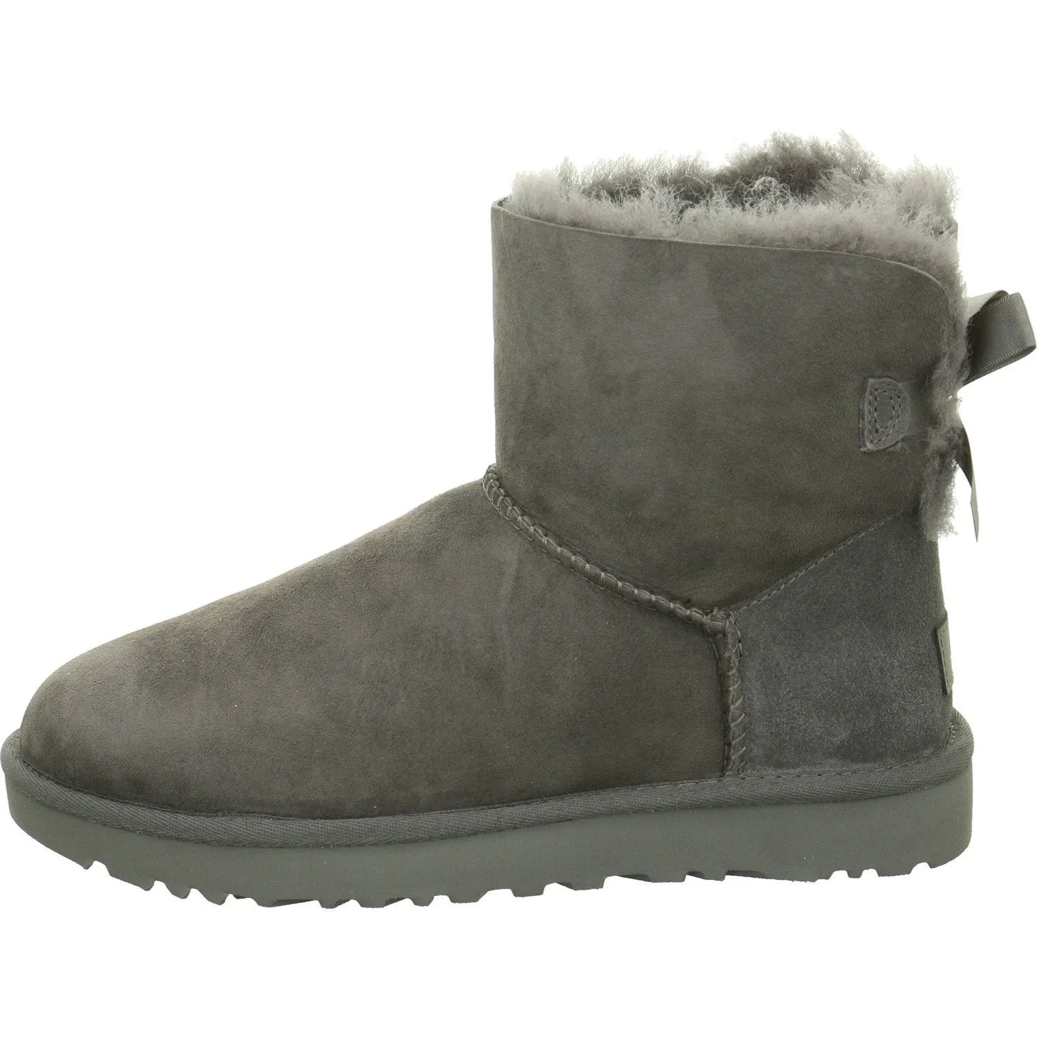 Women's Shoes UGG MINI BAILEY BOW II Slip On Ankle Boots 1016501 GREY